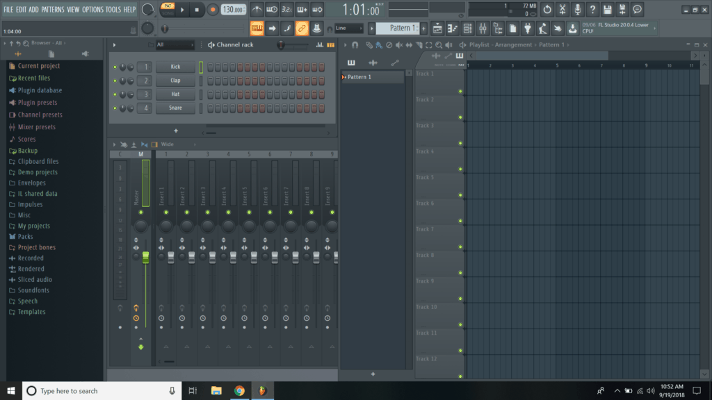 fl studio open screen