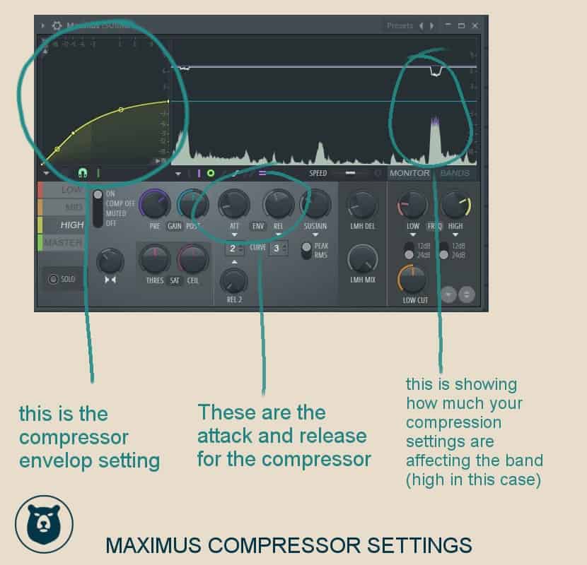 maximus compressor settings fl studio