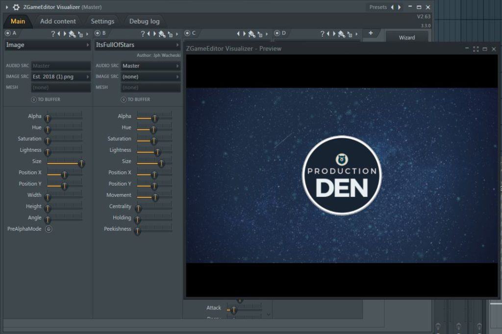 fl studio zgameeditor visualizer