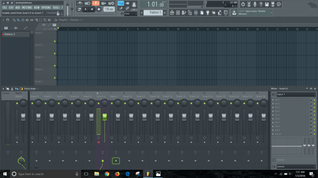 fl studio track armed for recording