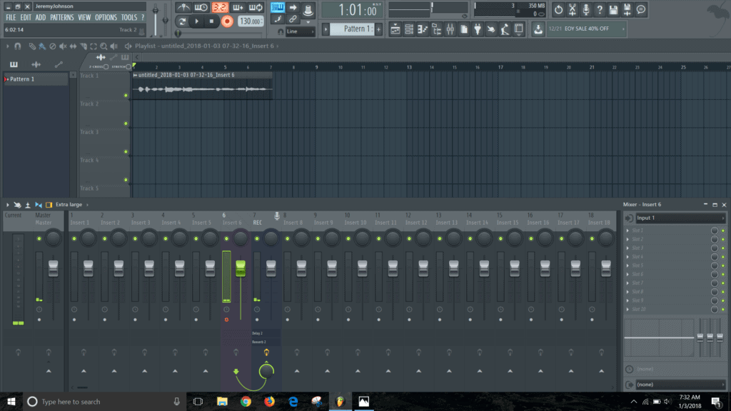 fl studio audio recorded in playlist