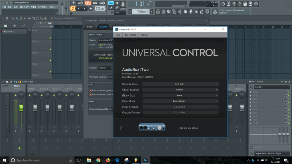 fl studio audio interface latency