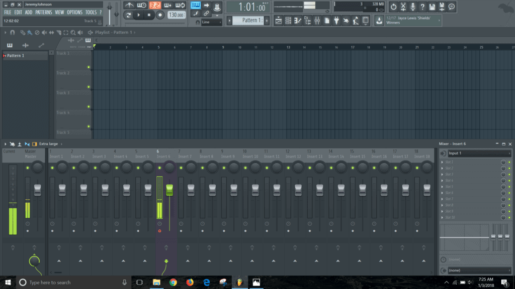 fl studio audio channel meter